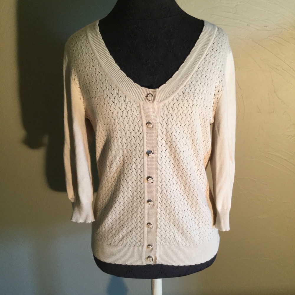 Darling cream button down cardigan